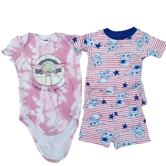 Star Wars Other - 4/$15 Star Wars Yoda Onesie and Yoda PJ Set 18 Month Girl Bundle